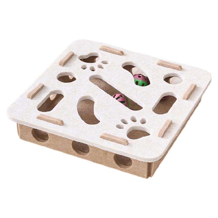 Decorative Cats SelfTeasing Box Maze Puzzle Toy with Bells Ball Cats Cognitive Development And Hunting Exercise