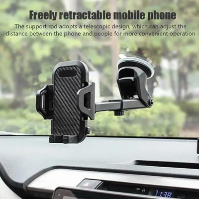 Universal Sucker Car Phone Holder 360° Rotation Windshield & Dashboard Mount Mobile Cell Support Bracket for Smartphones
