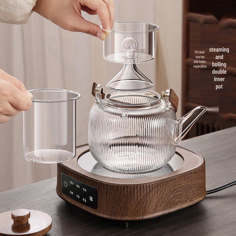 ZISIZ 2025 Glass Boiling Tea Pot