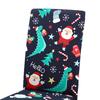 Xmas Chair Cover Washable Cartoon Xmas Chair Protector for Kitchen Home Holiday Decoration