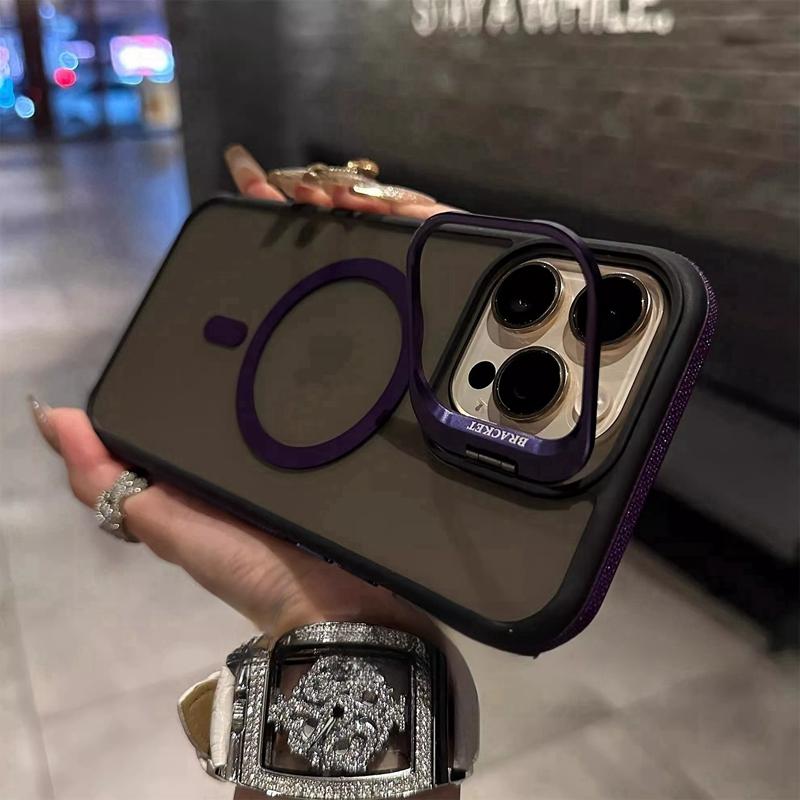

Magsafe Transparent Kickstand Stand Phone Case For For Iphone 11 12 13 14 15 16 Pro Max Plus Magnetic Bumper Cases Cover For iPhone 11 Pro