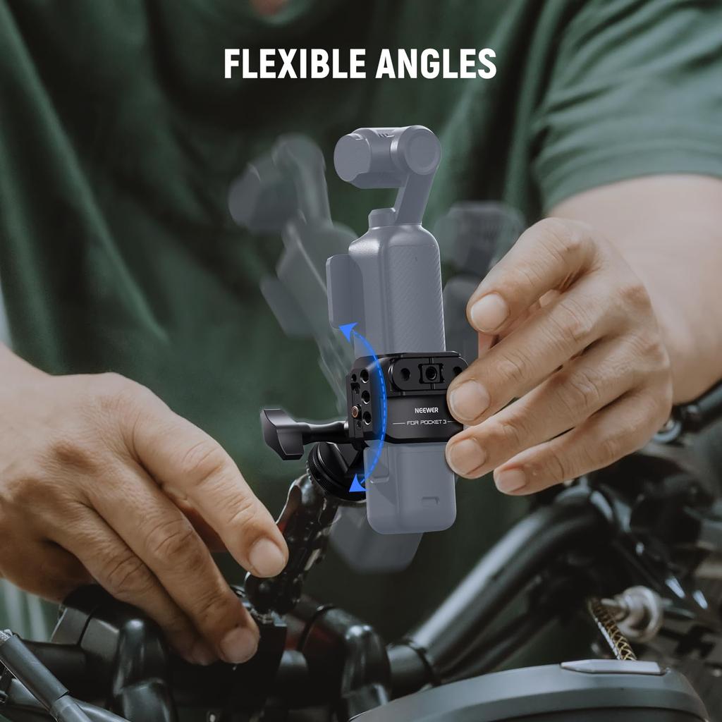 NEEWER Kamera Aluminium Action Kamera Sicher mit Kalt- und Video Video Schutz Kompatibel mit Osmo Pocket 3 Creator Kein Zusammenbau Erforderlich Käfig,
