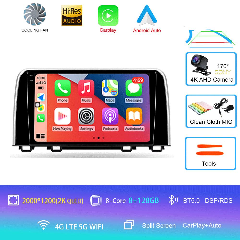 Android 14 Car Radio For Honda CRV CR-V 5 RT RW 2017 - 2022 Multimedia Video Player Navigation Stereo GPS No 2din 2 Din Dvd