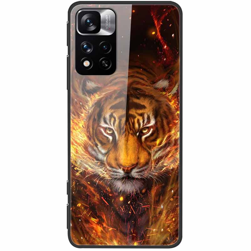 Tempered Glass Case For Xiaomi Redmi Note 11 Pro+ 5G Cover Hard Protective Funda for Redmi Note 11 Pro Plus 5G Soft Bumper 6.67