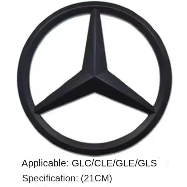LXT3   1Pc ABS Car Front Grille Badge Decal Cover Emblem for Mercedes Benz W204 W205 W210 W211 W212 W213 C E Class GLA GLK ML GLC GLE