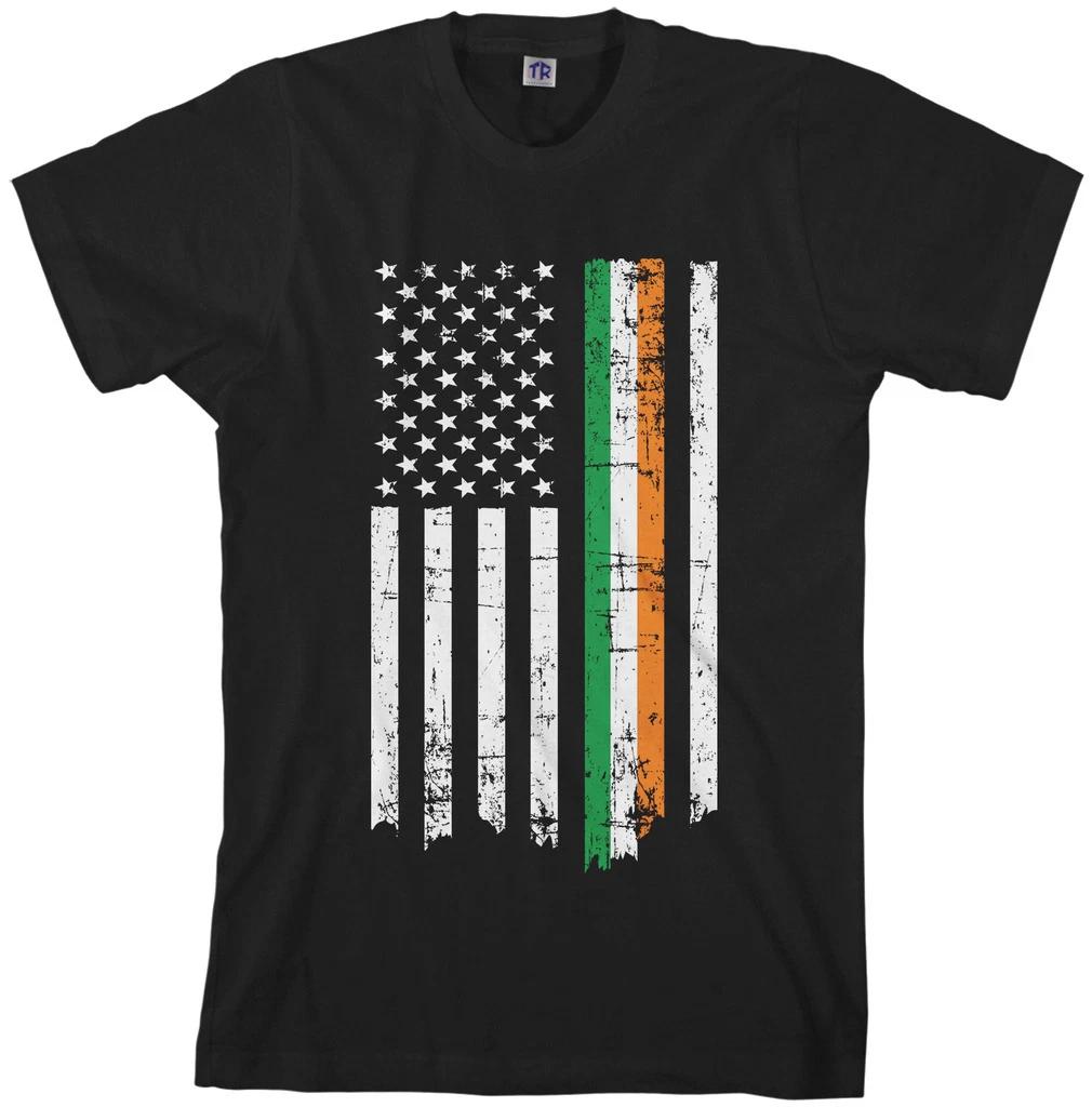 Irish American Flag Men s T shirt St Patricks Ireland USA M