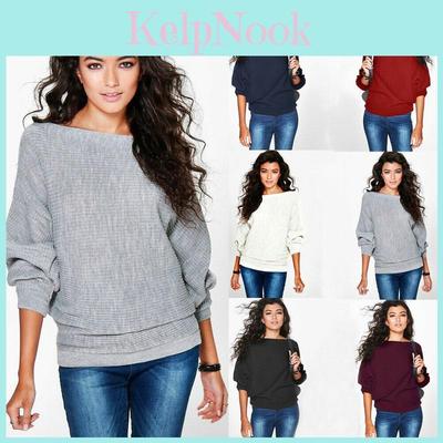Lässiger Damen-Pullover mit langen Ärmeln, locker geschnitten, gestrickter Oversize-Pullover für den Winter