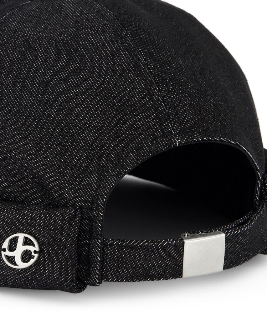 Eondeokeonteulol Big Size Oversized Denim Adjustable Brimless Watch Cap Unisex Beanie Hat Uc / Over Fit Brimless / Denim Bk