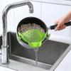 5 Stück Nudel-, Gemüse- und Obst-Wasserfilter, kompatibel mit verschiedenen Topf- und Werkzeugkalibern, temperaturbeständiges Silikon