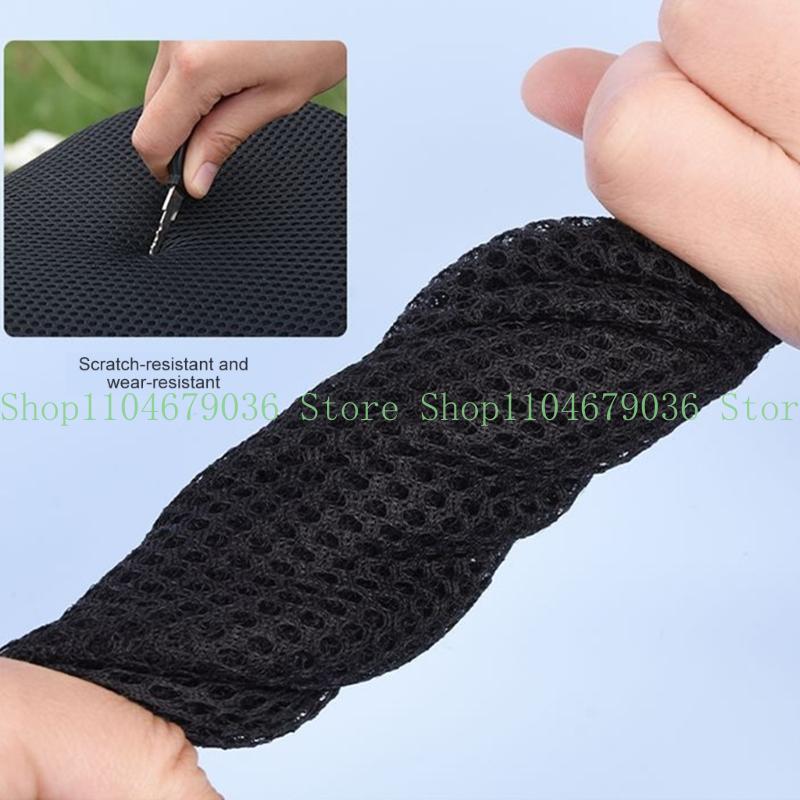 652F Honeycomb E-bike Cover Quick Dry Anti Slip Mesh Ventilated Cushion Cover Weatherproof Construction Breathable