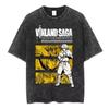 Vinland Saga Tshirt Vintage Washed Y2k Aesthetic Unisex Oversized Short Sleeve Cotton Viking Seinen Retro Streetwear Hot Sale