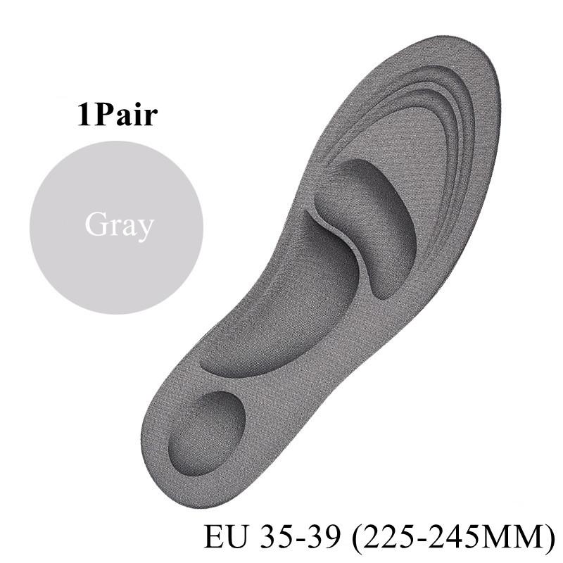 4D Memory Foam Cushion Orthopedic Insoles for Shoes Pain Relief Soft Flat Feet Arch Support Massage Plantar Fasciitis Sports Pad