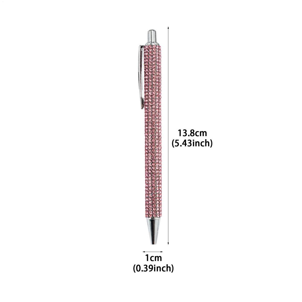 1pc Pearl Rhinestone Ballpoint Pen High Quality Ballpoint Pen Luxury Rhinestone Metal Stationery For School Office 4 Colors
