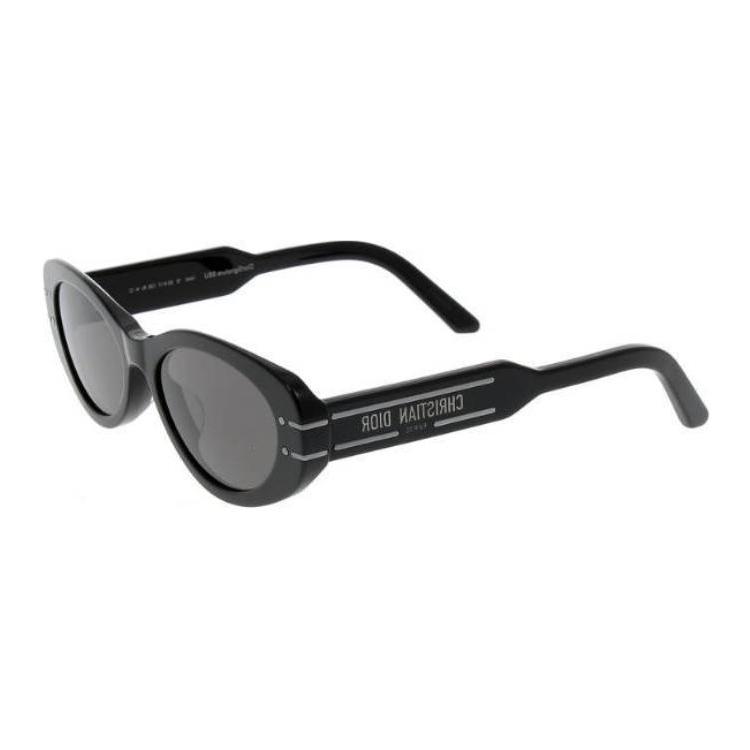 

Dior Logo Detail Acetate Metal Oval Sunglasses Unisex sunglasses Black DIORSIGNATUREB8U-14A0 Basic Packaging-Eyeglass Case+Box,53,Black