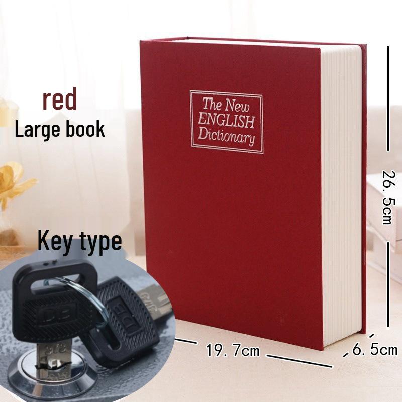 Large Combination Lock Book Safe Piggy Bank for Kids – Cute Birthday Gift for Paper Money and Coins