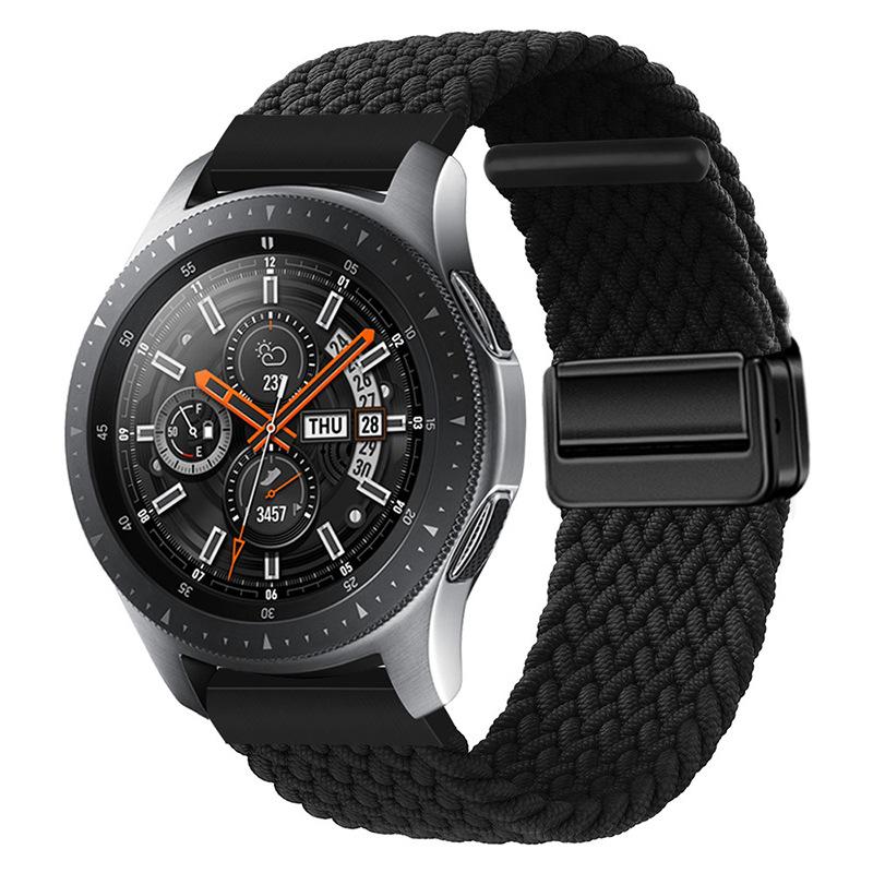 Suitable for Huawei Samsung Smart Watch with Magnetic Buckle Nylon Strap