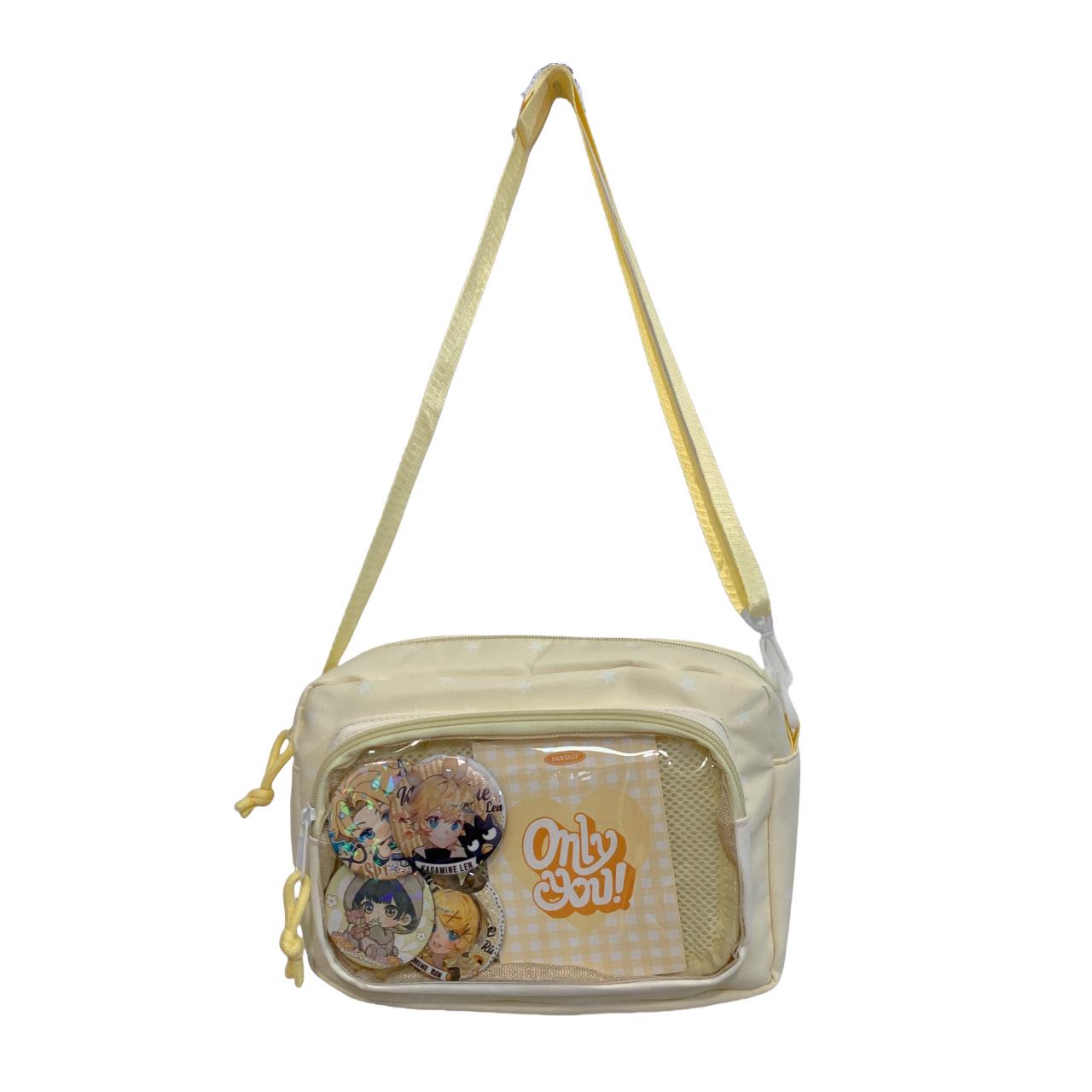 

Transparent Crossbody Ita Bag for Students – Cute, Spacious & Stylish жёлтый