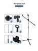 Adjustable Portable Microphone Tripod Stand for Live Streaming, Recording, Outdoor, or KTV
