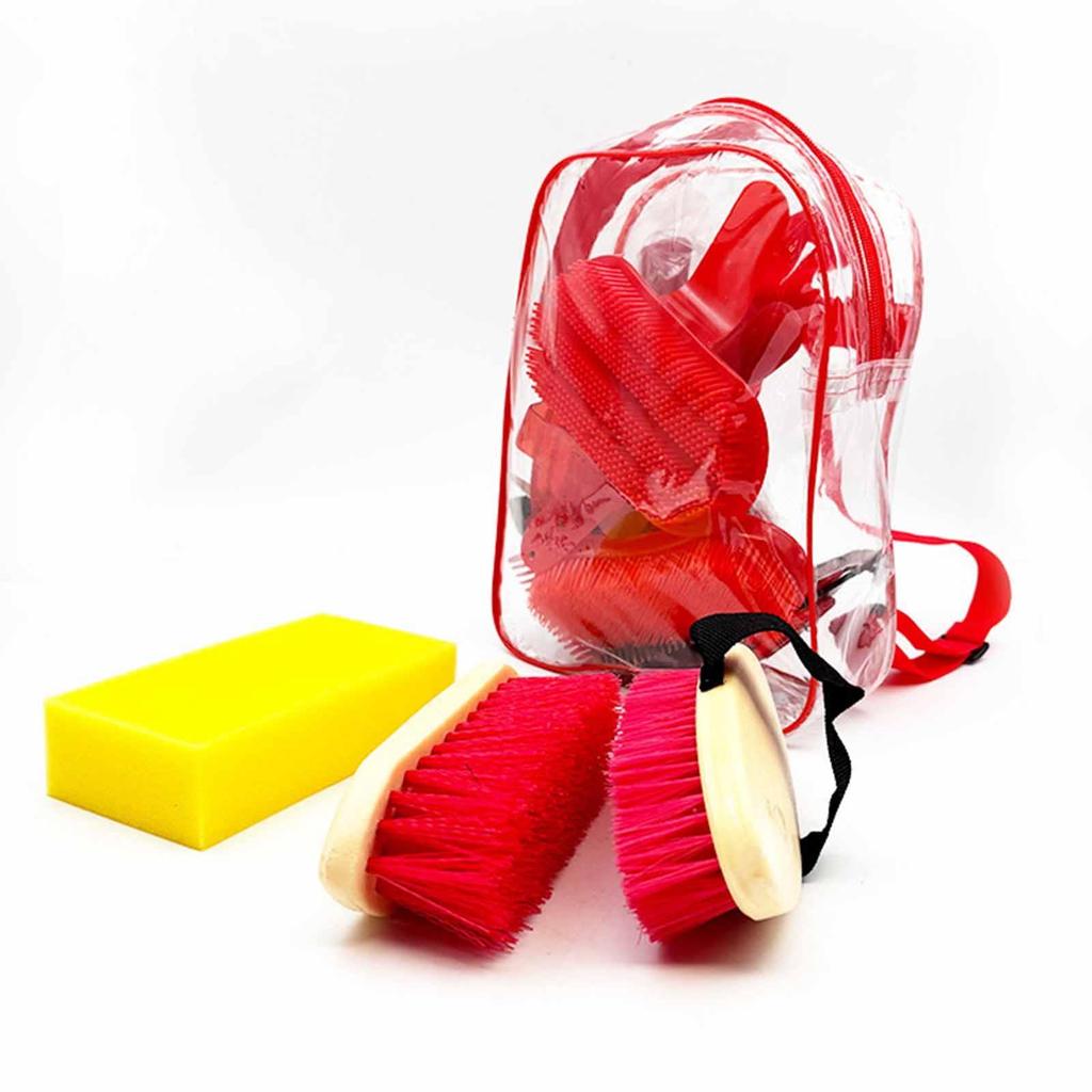 11Pcs Horse Grooming Kit,Horse Tack Brush Set Sweat Scrape Cleaning Tools Horses Care Supplies for