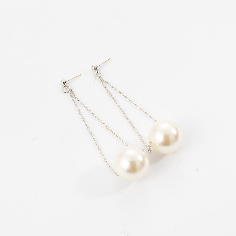 Japanese And Korean Personality Peas Transparent White Women Crystal Earrings Jewelry Lover Tears Brincos