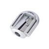 Deli Single Pack Zinc Alloy Student Pencil Sharpener, Sharp And Durable Pencil Sharpener, Student Stationery Exam Birthday Gift Office Supplies Silver