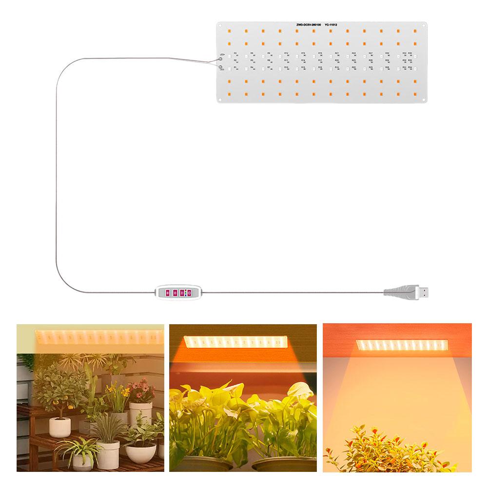 LED Plant Grow Lamp 4 Dimmable Levels Flower Grow Lamp Height Adjustable Under Cabinet Plant Lamp for Indoor Plants Accessories
