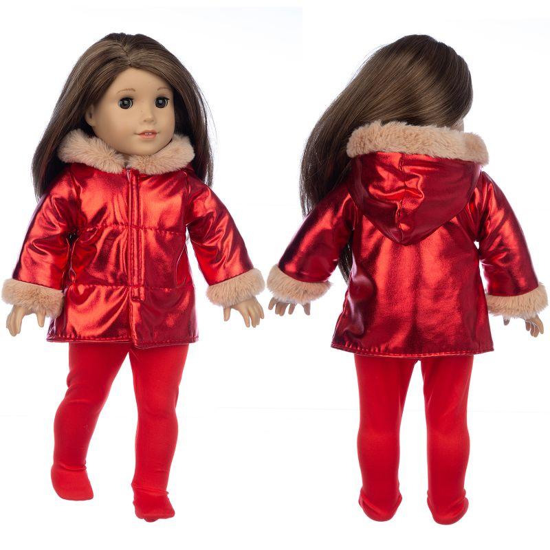 43cm Baby Neugeborenen Puppe Winterkleidung für Baby Puppe Kleidung 18 Zoll Mädchen Puppe Jacke Mantel, Schuhe sind nicht enthalten.