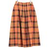 O’Neil of Dublin Checked long quilted skirt skirt 40 OrangeUsed