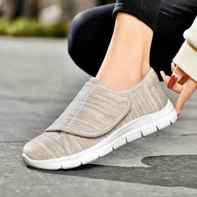 Damen Orthopädie Breite Füße Geschwollen Gehen Freizeitschuhe Hallux valgus Anpassen Weich Bequem Diabetiker Herrenschuhe Große Größe