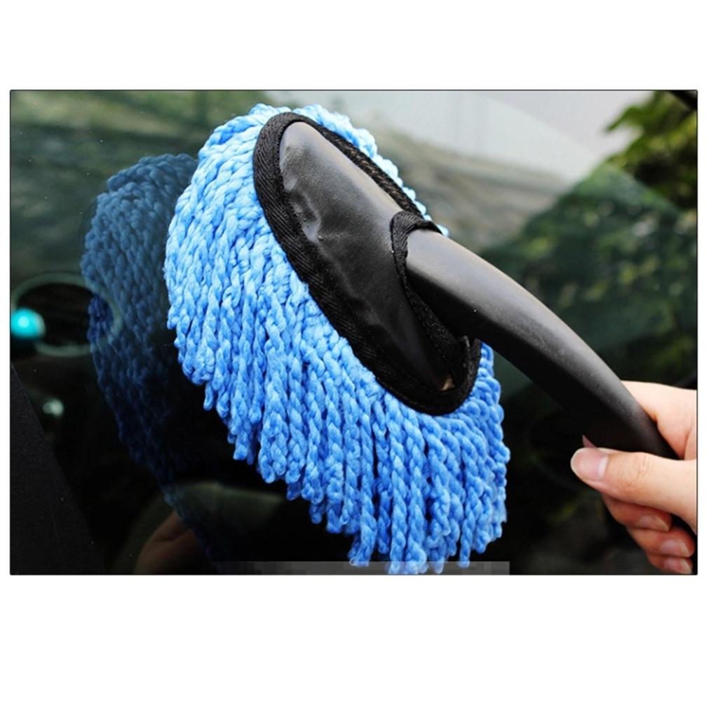 Car Wax Brush Microfiber Scratch Free Dashboard Cleaning Detail Brush Mop Wax Dash Duster for Home