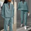 Versatile Casual Fashion Thickened Long-sleeved Sweater Pants Two-piece Suit