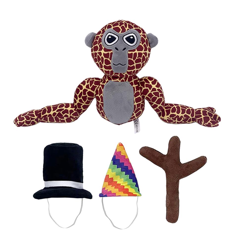 

28 см Gorilla Tag Monke плюшевая игрушка милая мягкая мультяшная аниме-украшение для дома куклы кавайная подушка подарок на день рождения для детей игрушка леопардовый