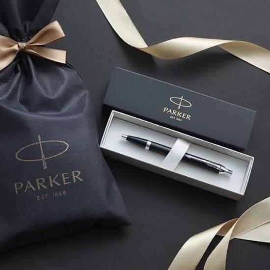 PARKER Ballpoint Pen IM Matte Black CT Medium Point Oil-based Includes Shopper Brand Logo Wrapping Bag Gift Box Included Present Luxury Official V4
