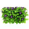 2M Kunstig Hekk Blomsterblad Hagegjerde Vegg Personvernskjerm Espalier