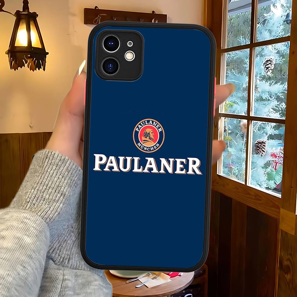 

German Beer P-Paulaners For Silicone Matte Phone Case For IPhone 16 Pro Max 15 14 13 12 11 X XS MAX iphone 13 pro
