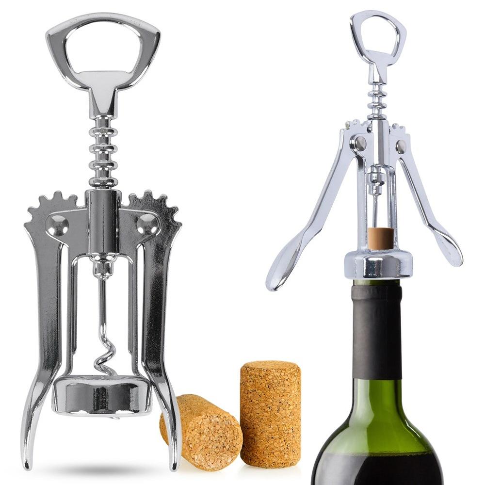 Steel wine corkscrew 17 cm