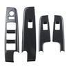 Car Window Switch Panel Cover For Isuzu D-MAX DMAX 2021 2022 2023+ LHD Carbon Fiber Sticker Modification Accessories