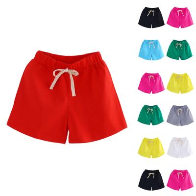 Kids' Solid Color Shorts - Candy Tone Basic Casual