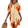 Women's Spring/summer Print Fashion Casual Shirt Dress