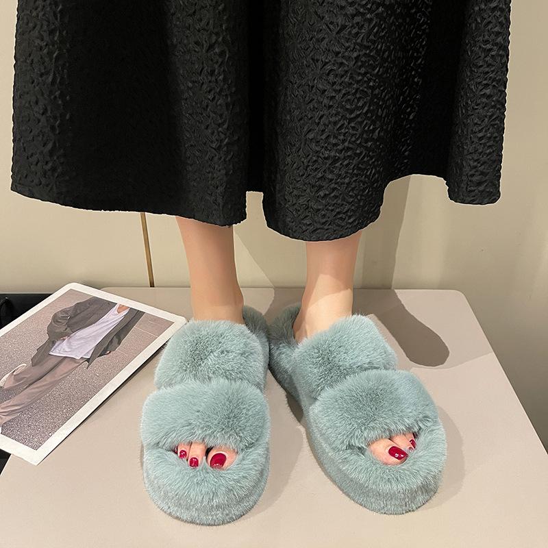 Thick-bottomed cotton drags, autumn and winter new trendy slippers