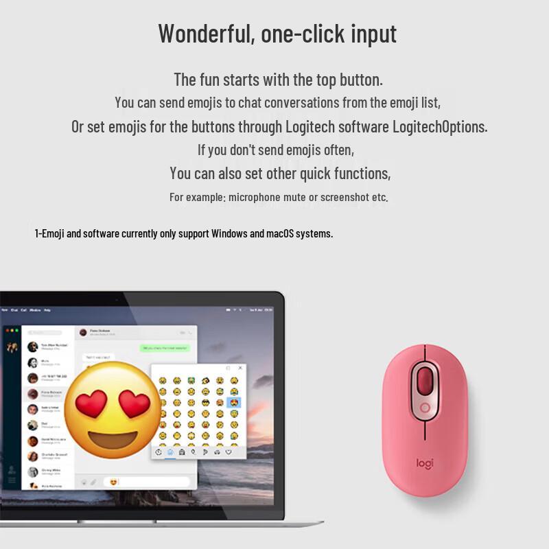 Logitech POP MOUSE Wireless Bluetooth Mouse