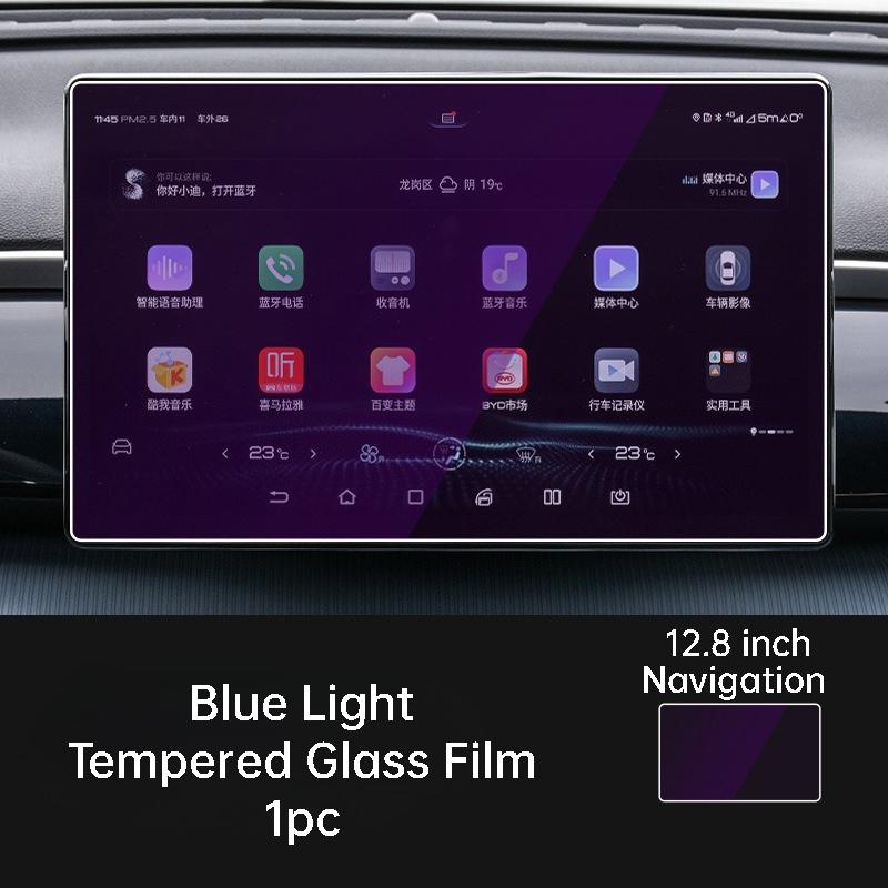 For BYD Song Plus Sealion 6 Seal U EV DMi 23-25 Navigation Tempered Glass Film Instrument ScreenU  Protector Sticker Accessories