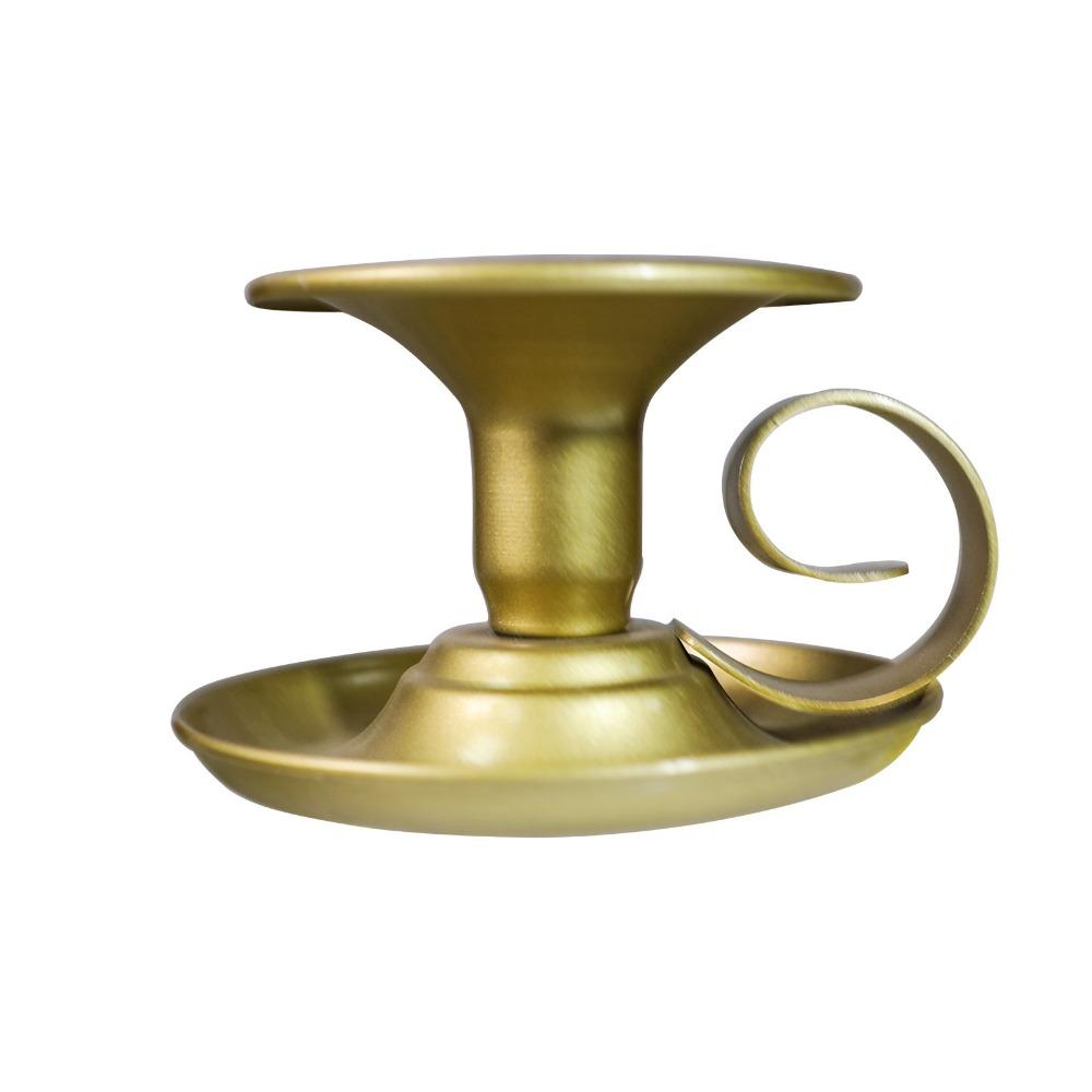 Romantic Iron Candlestick Stand Small Wedding Candle Tray Retro Teacup Candle Holder  Dinning Decor