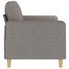 Vidaxl Sofa 2-Osobowa, Kolor Taupe, 140 Cm, Tapicerowana Tkaniną