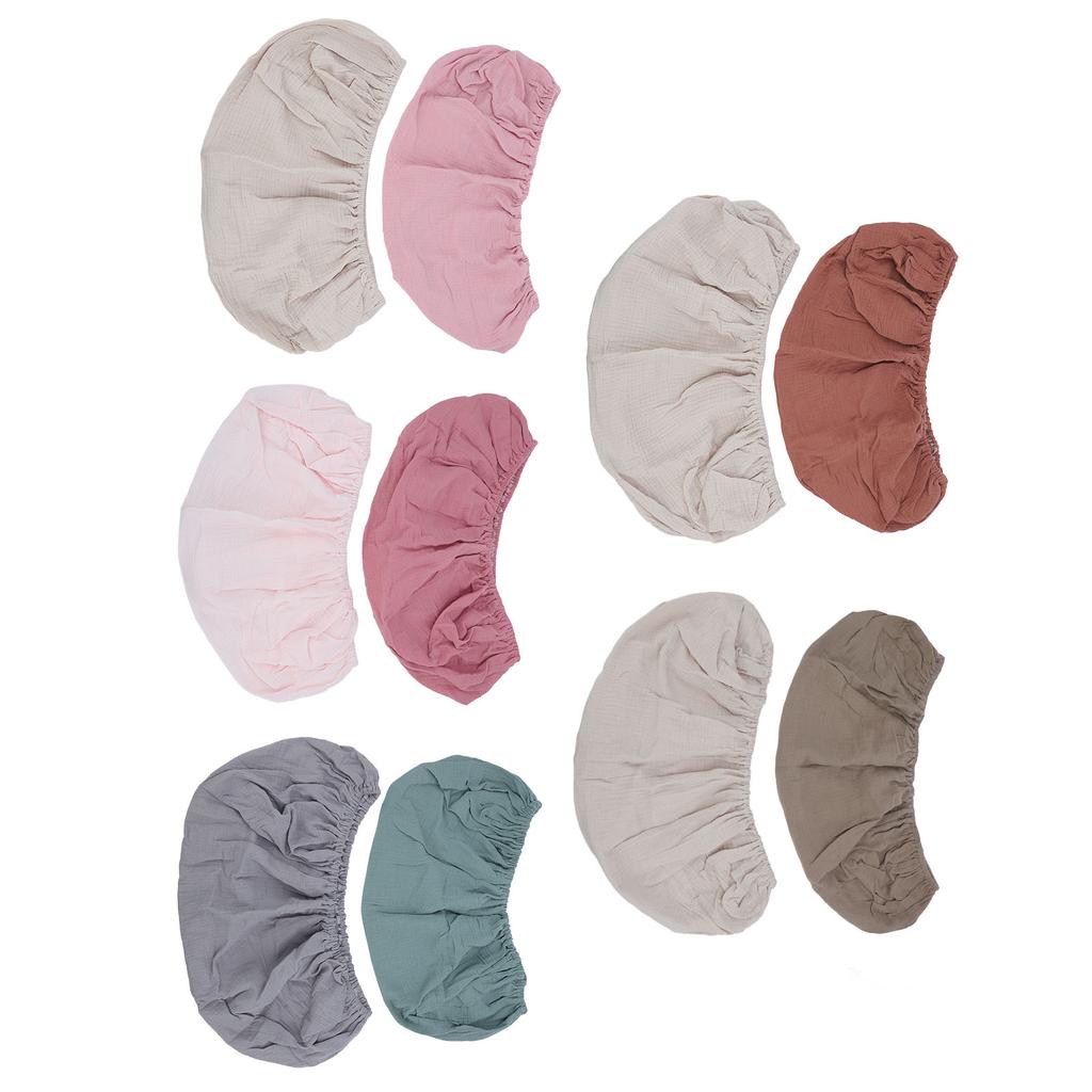 2pcs Changing Pad Cover Soft Breathable Diaper Changing Table Pad Cover Solid Color Changing Pad She