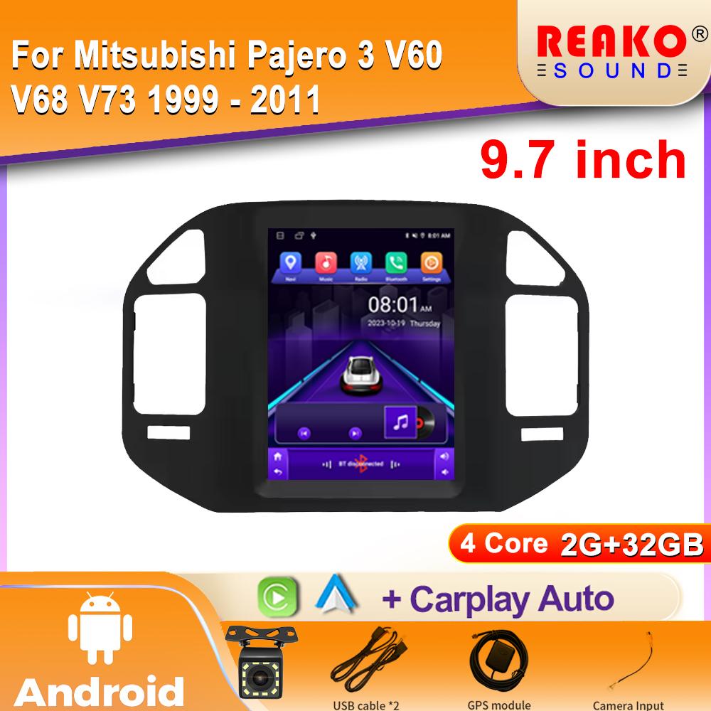 

WIFI для Mitsubishi Pajero 3 V60 V68 V73 1999 - 2011 Android Auto Car Radio GPS Navigation Мультимедиа Стерео Carplay 2din DVD 4 core 2GB+32GB carplay