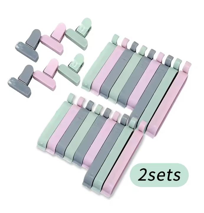 12pcs/set Food-Safe Plastic Bag Sealing Clips - Keep Snacks Fresh and Prevent Oxidation with Anti-Oxidation Clip Clamp Sealer