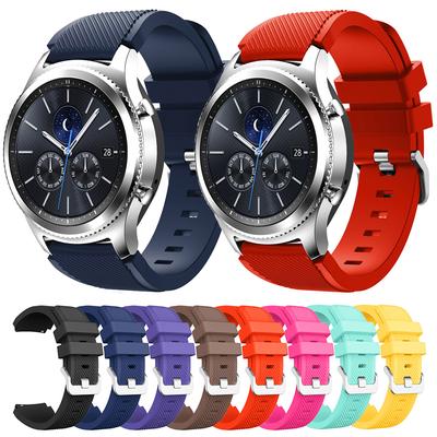 Watchband 22mm Silicone Watchband For Samsung Galaxy 46mm Watch Band Adjustable Replacement Strap For Samsung Gear S3 Classic/Frontier