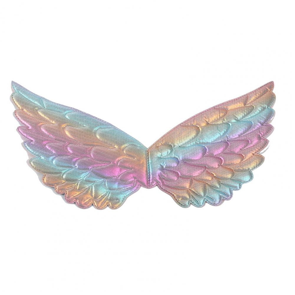 Children Performance Angel Wings Colorful Princess Look Lightweight Reusable Stage Show Prop Halloween Christmas Cosplay Wings P