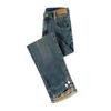 Vintage Slim Zigarettenjeans Damen Hohe Taille Stretch Chinesische Stickerei Gerades Bein Hose Herbst